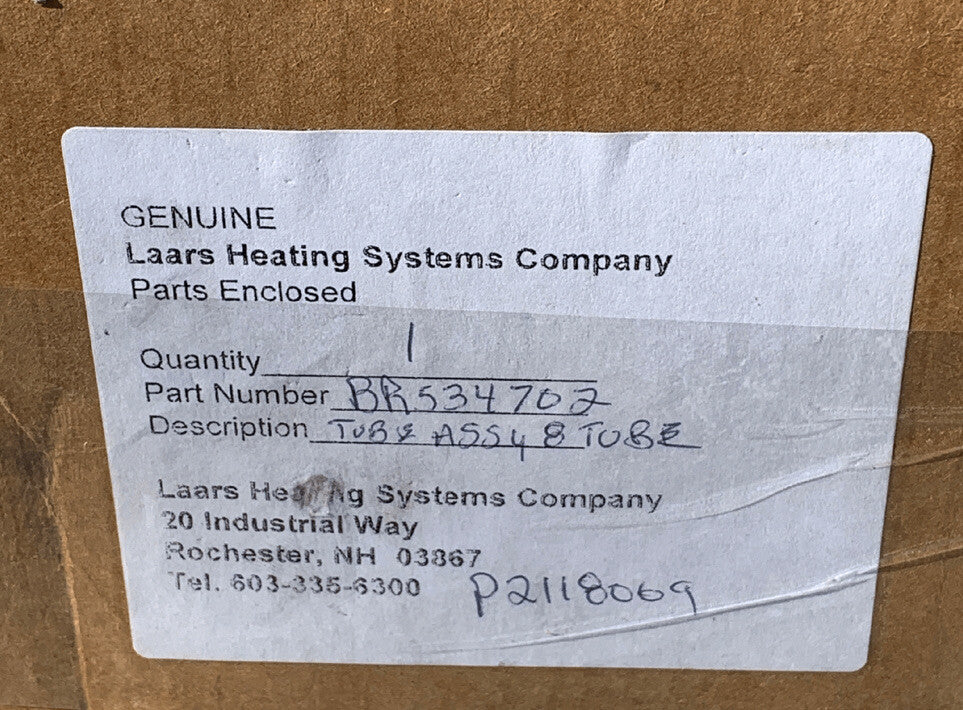 Teledyne Laars BR534702 Copper Heat Exchanger 8 Tube Assembly