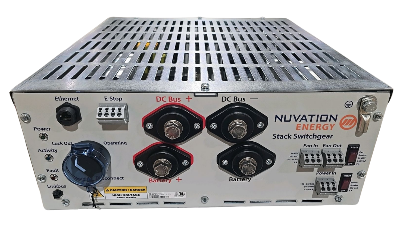 Nuvation Energy G4 High Voltage Battery Management System BMS Stack Switchgear NUVSSG-1250-300-5