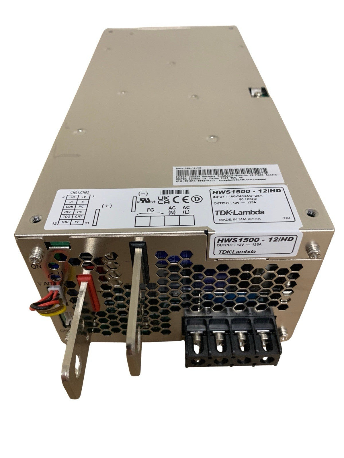 TDK-Lamdba HWS1500-12/HD Enclosed Power Supply - AC to DC - (12V - 1500W)