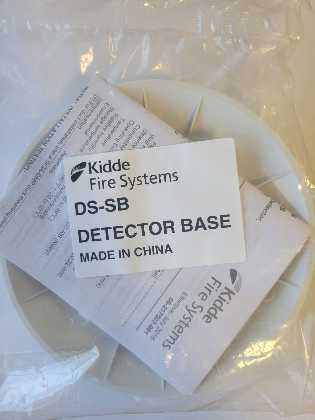 Kidde KS-PHD SmartOne Photoelectric Smoke & Heat Detector Addressable DS-SB Base