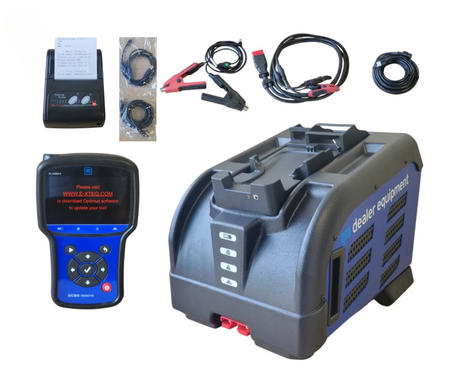 E-XTEQ DCBS Mobile Diagnostic & Charge Battery Station Analyzer Maintainer GM