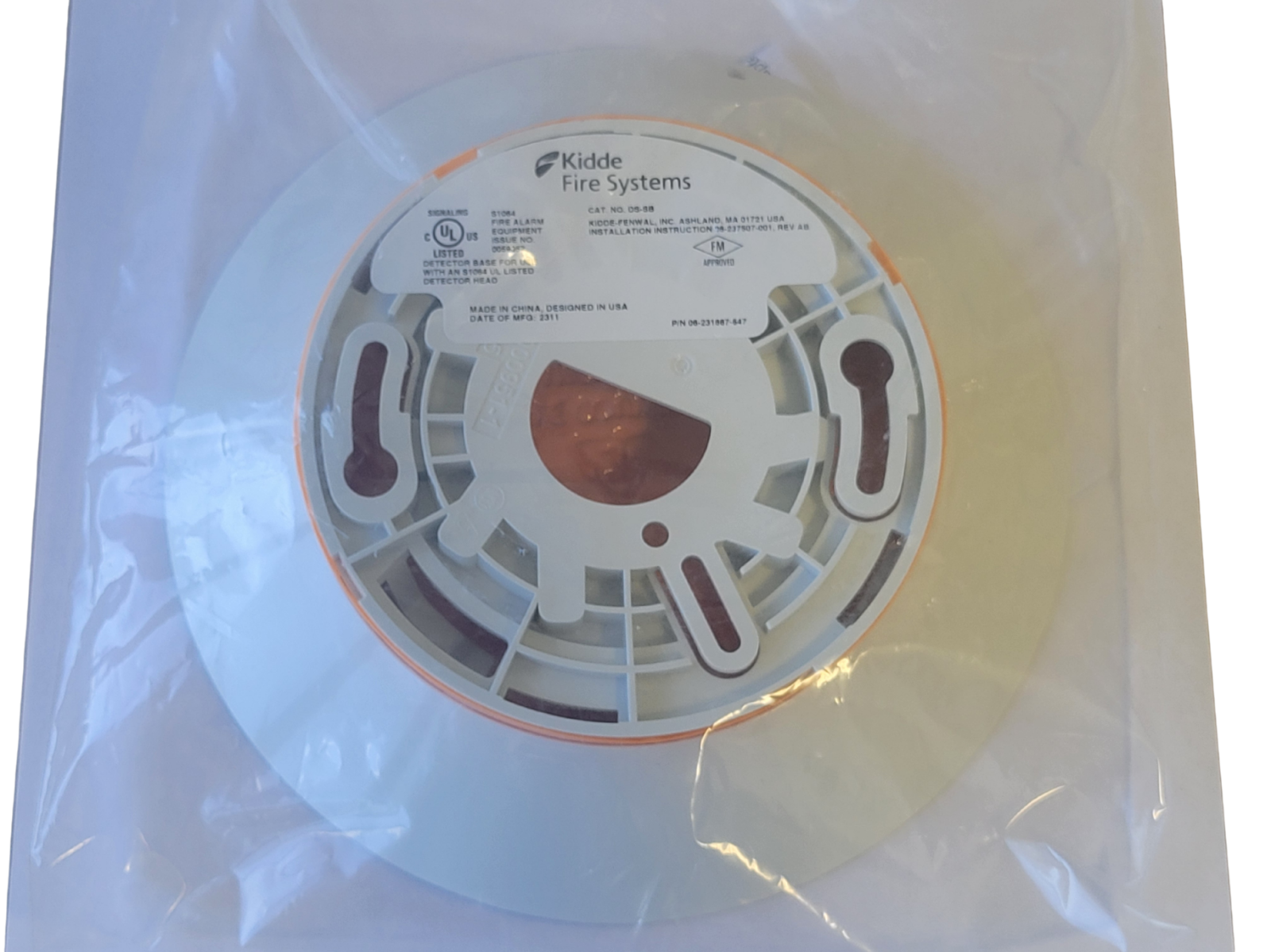 Kidde KS-PHD SmartOne Photoelectric Smoke & Heat Detector Addressable DS-SB Base