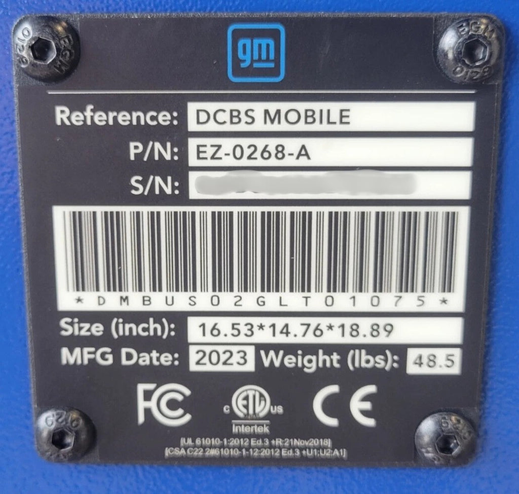 E-XTEQ DCBS Mobile Diagnostic & Charge Battery Station Analyzer Maintainer GM