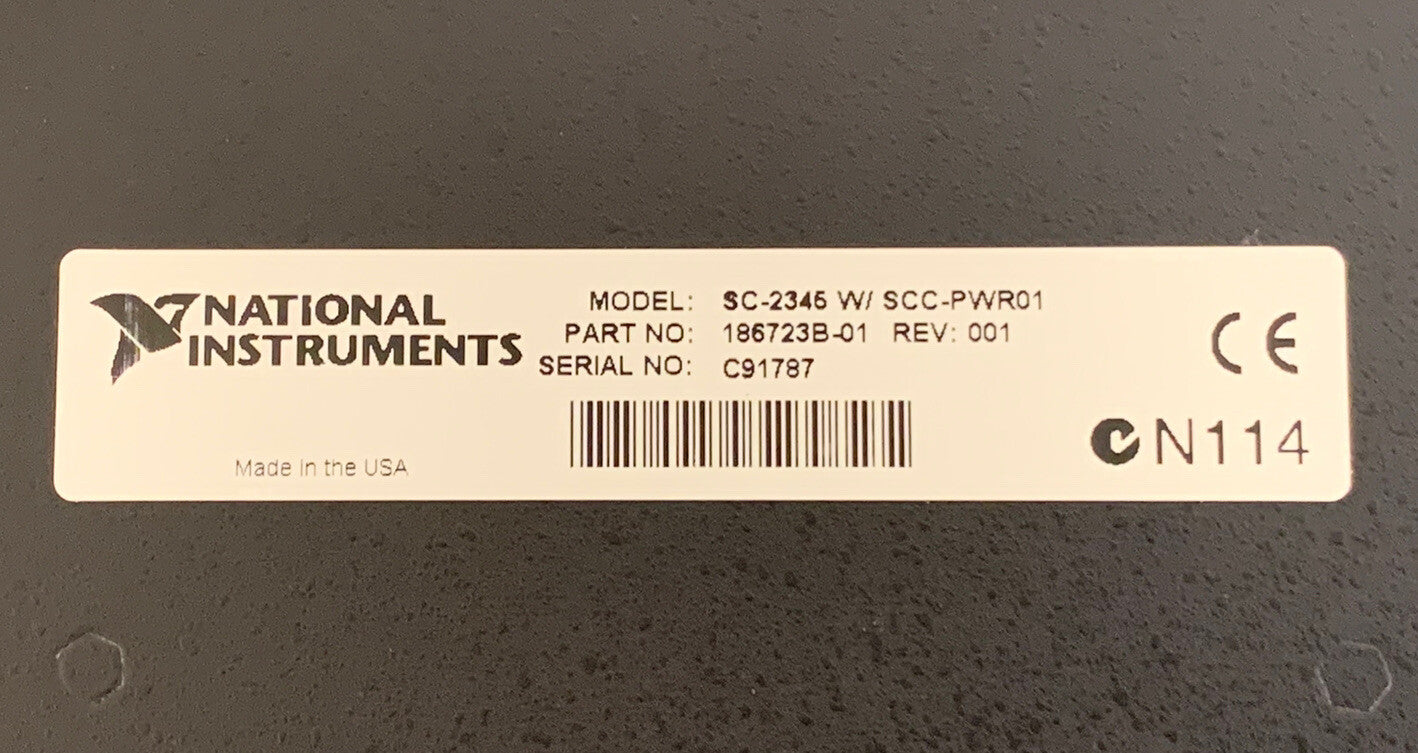 National Instruments SC-2345 Signal Conditioning SCC Enclosure & SCC-PWR01