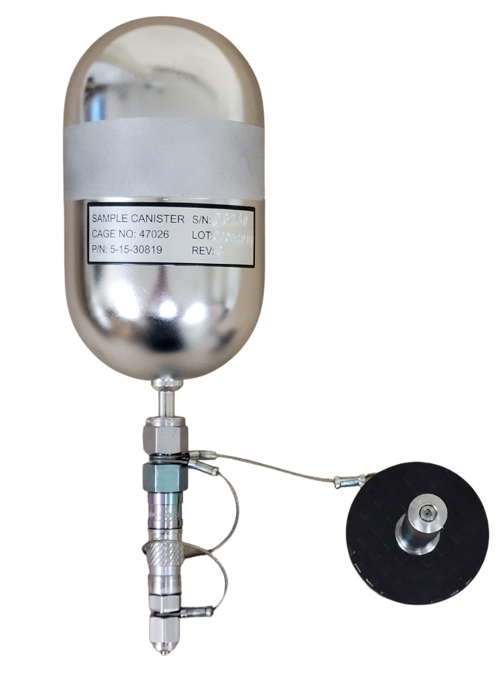 Expedient Air Vapor Capture Sampling Sample Canister 400cc 5-15-30819