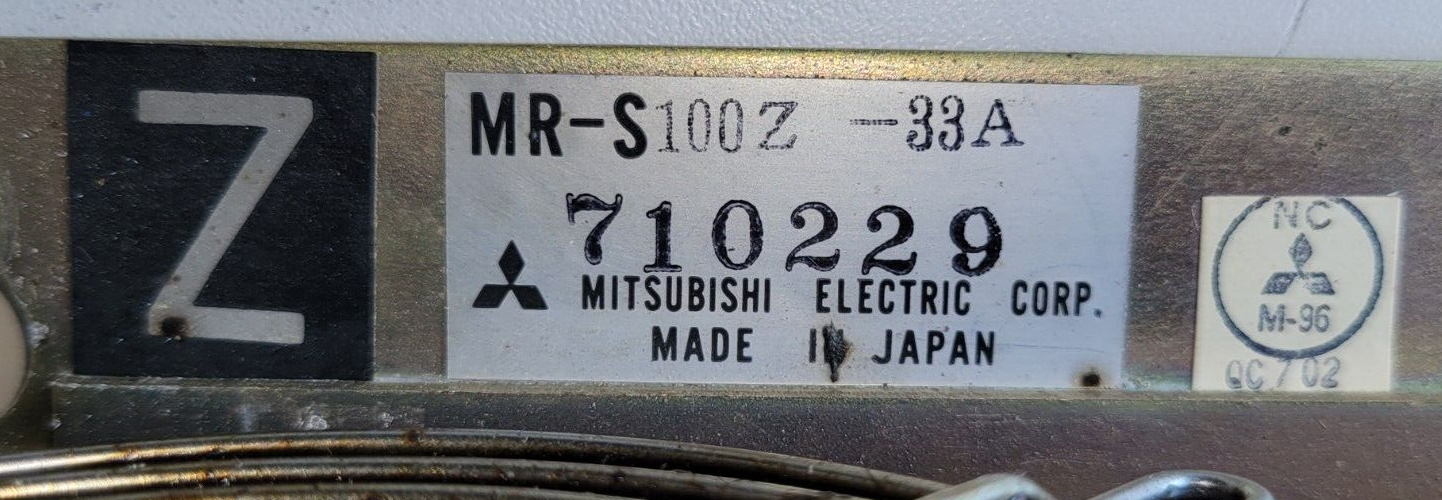 Mitsubishi MR-S100Z-33A Servo Amplifier