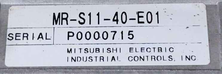 Mitsubishi Servo Drive MR-S11-40-E01