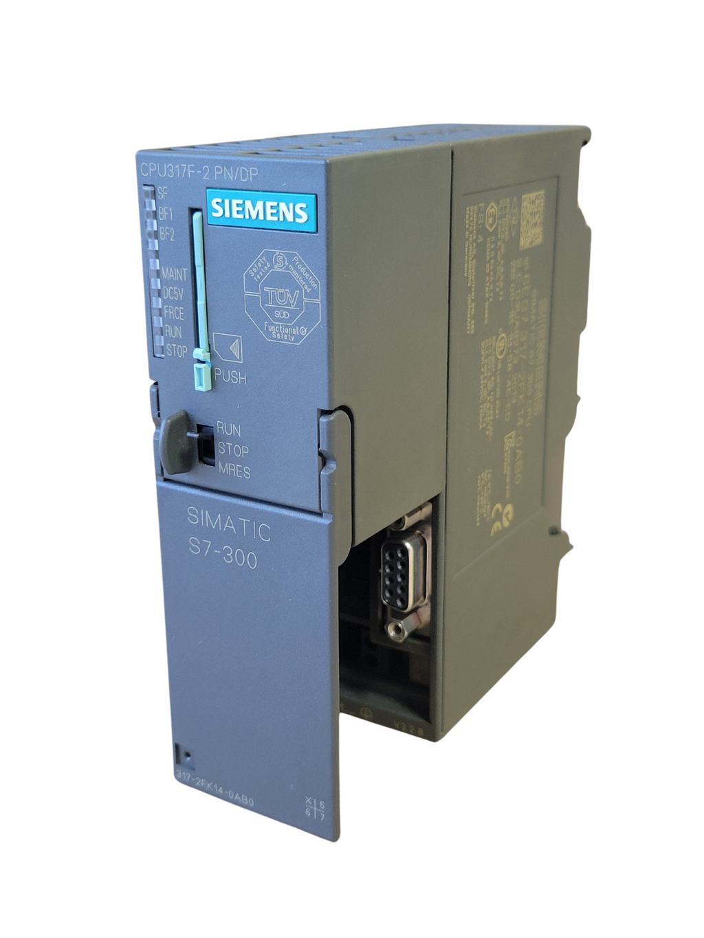 Siemens SIMATIC S7-300 industrial control module on a white background