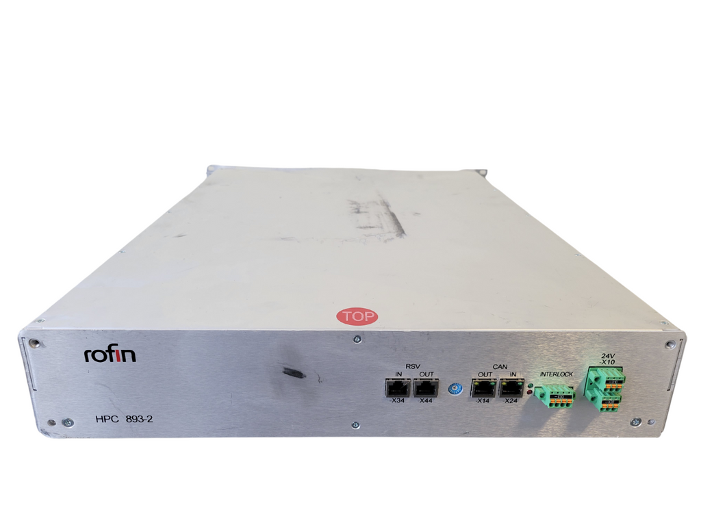 Rofin HPC 893-2 electronic device with multiple ports on a white background