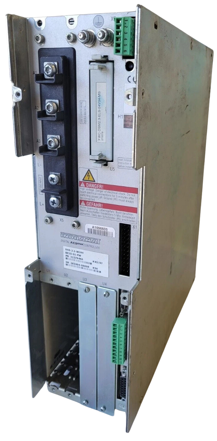 Electrical enclosure with various components on a white background