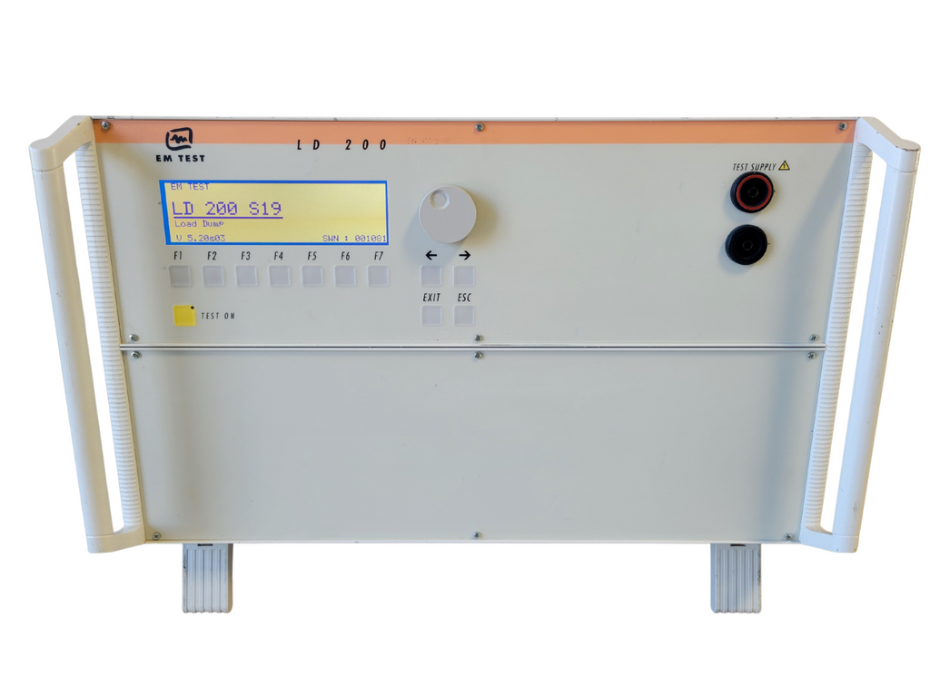 Electrical panel with various components on a white background