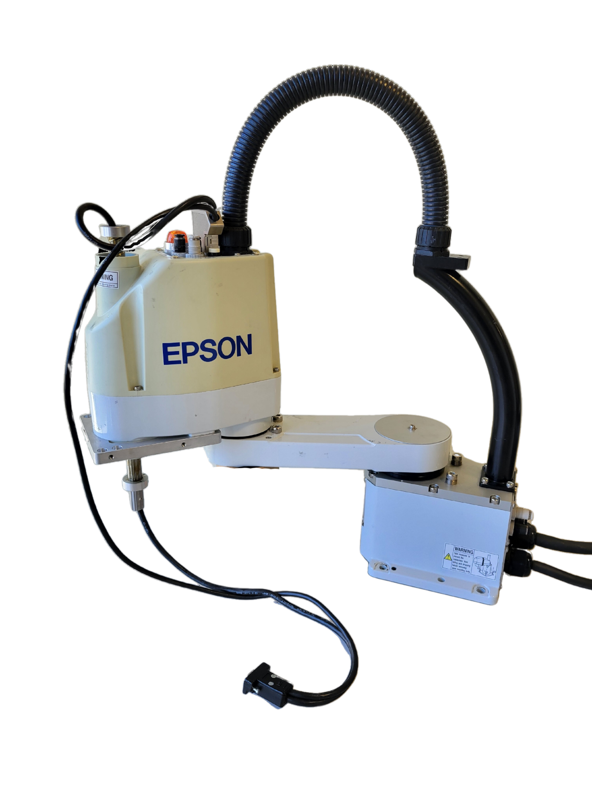 Epson robotic arm on a white background