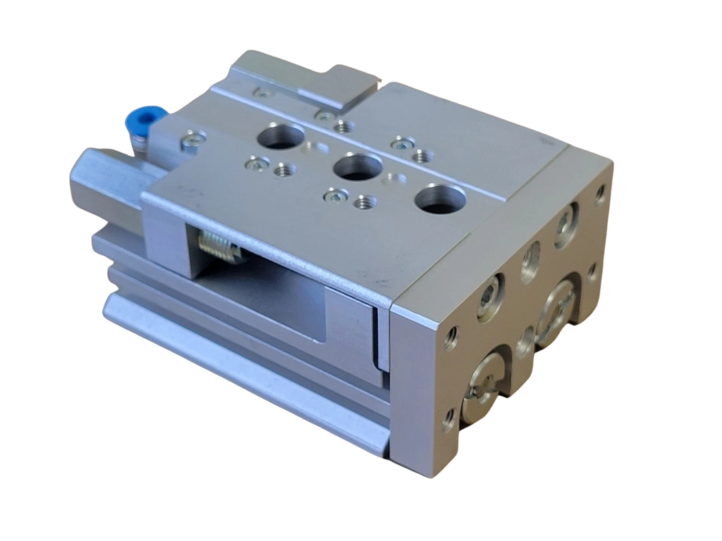 Metal mechanical component on a white background