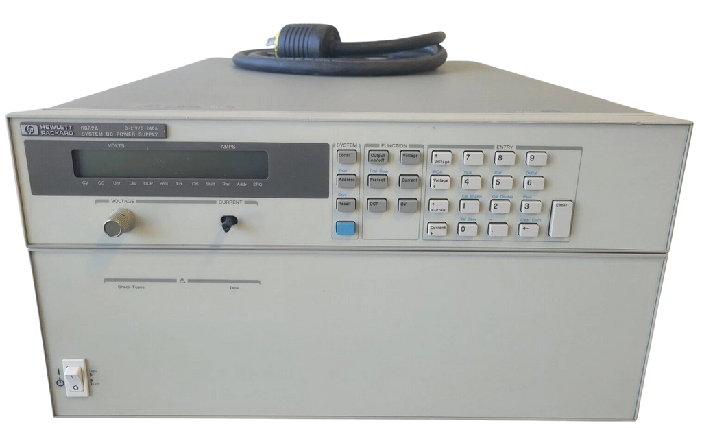 Electronic measurement device with keypad and display on a white background