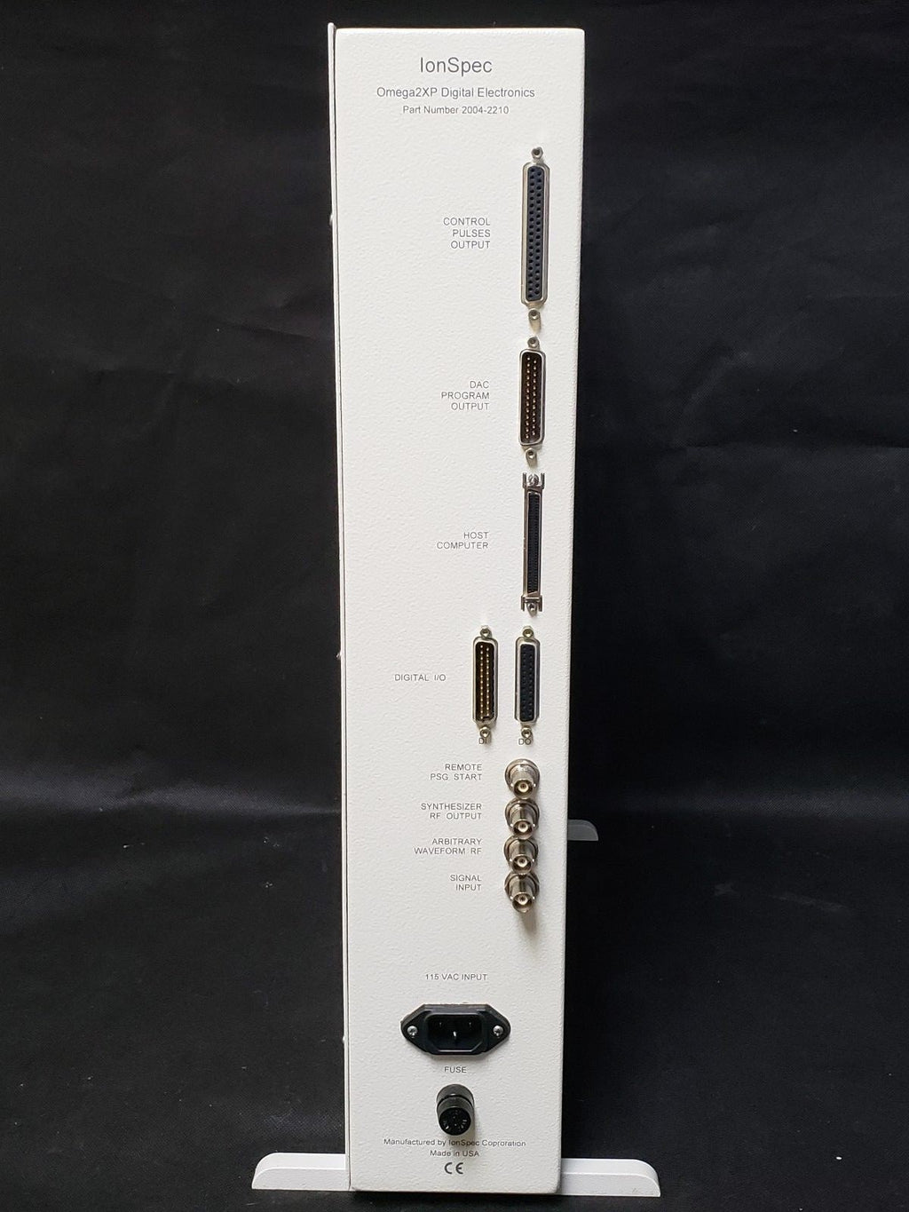 IonSpec Omega DPX digital electronic device on a black background