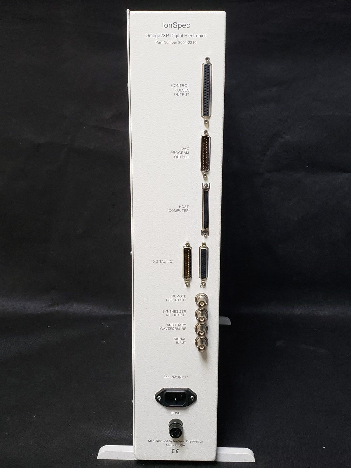 IonSpec Omega DPX digital electronic device on a black background