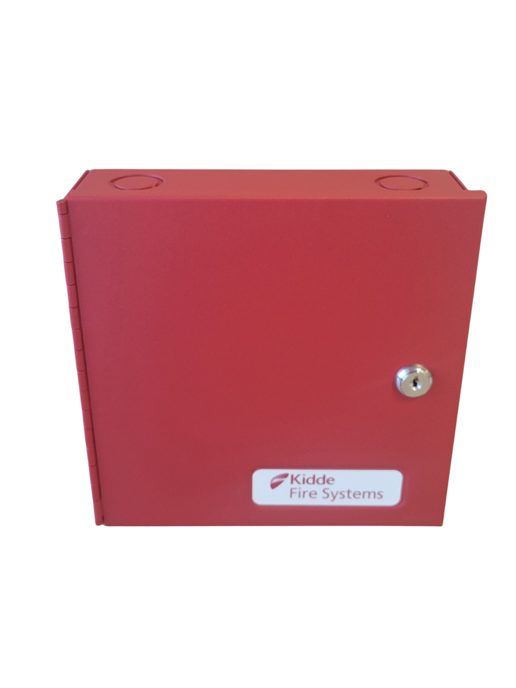 Red fire system box with 'Kiddie Fire Systems' logo on a white background