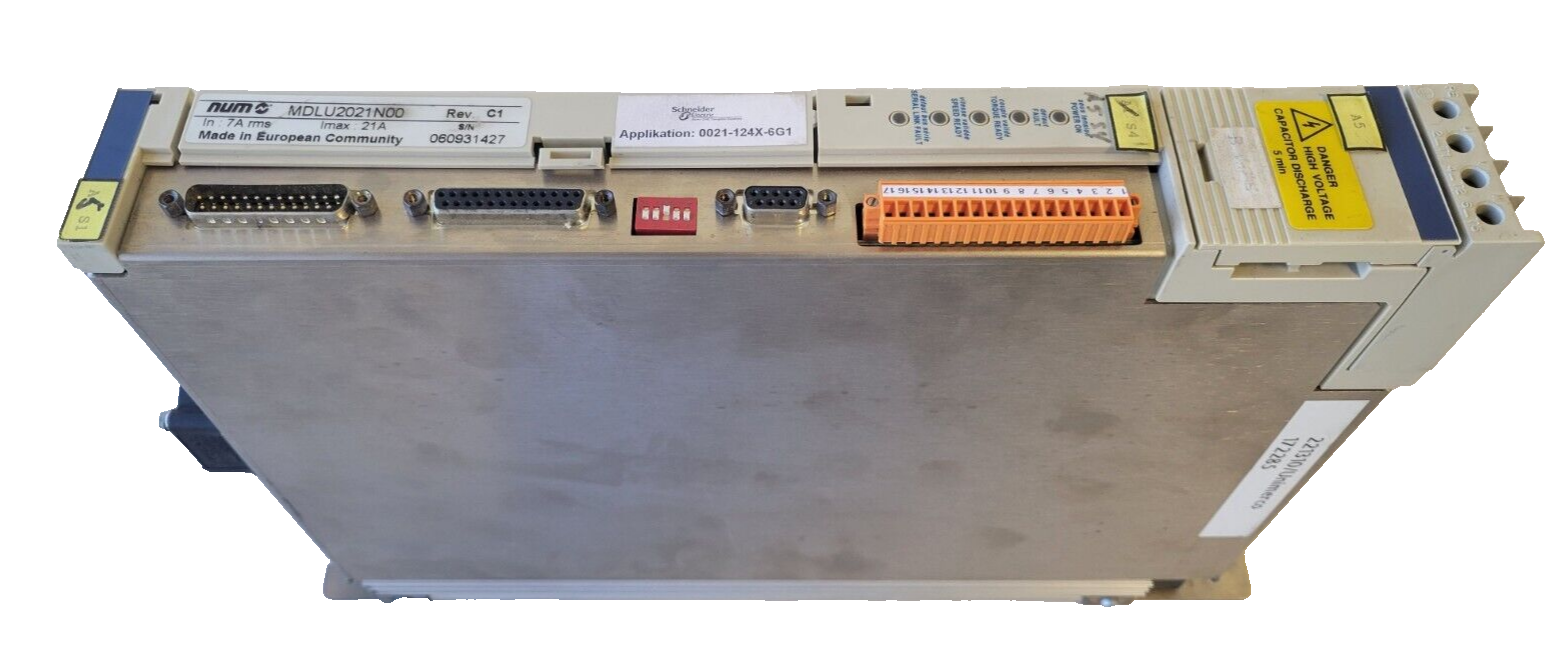 Electrical control panel with various connectors and labels on a white background