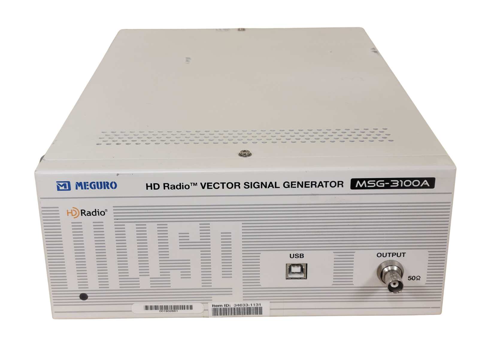HD Radio Vector Signal Generator MSG-3100A by Meguro on a white background