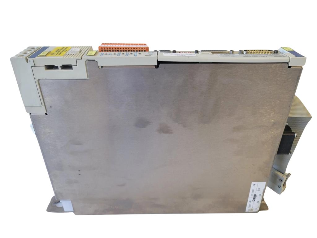 Electrical enclosure with connectors on a white background