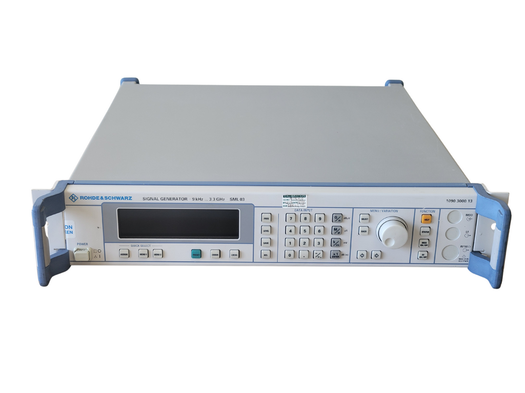 Rhode & Schwarz signal generator on a white background