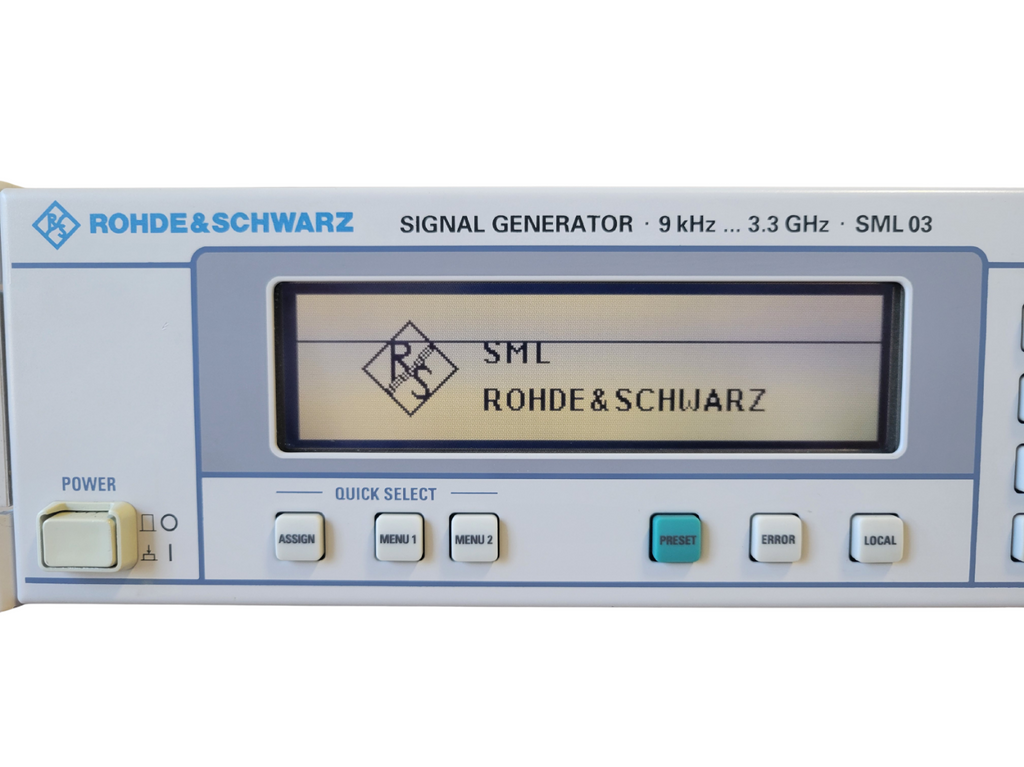 Rohde & Schwarz SML03 Signal Generator 9kHz - 3.3GHz w/ Options SML-B3 & SML-B19