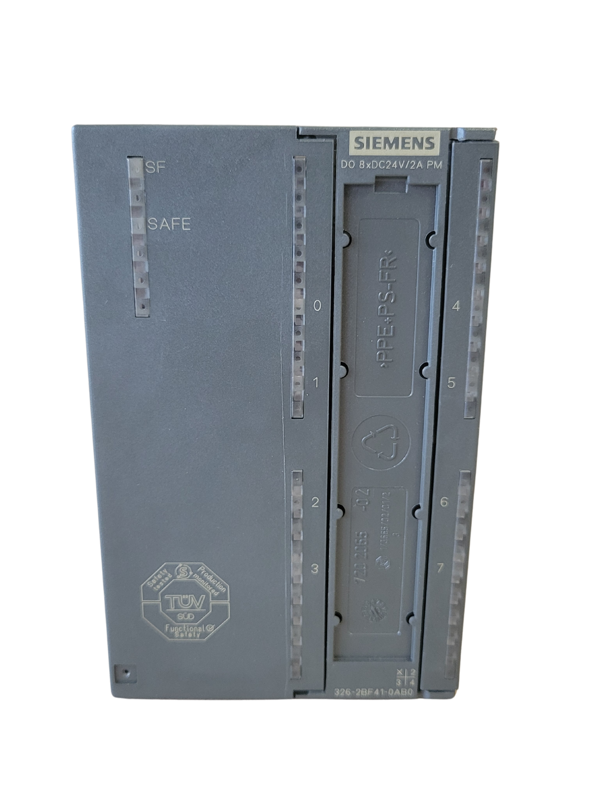 Siemens industrial control module on a white background